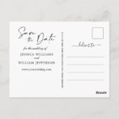 Waterverf bergen Forest Wedding Save the Date Briefkaart (Achterkant)