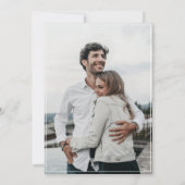 Waterverf bergen Forest Weduwfoto Save the Save The Date (Achterkant)