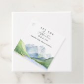 Waterverf bergen - Laat het avontuur beginnen Bedankjes Labels (In situ)