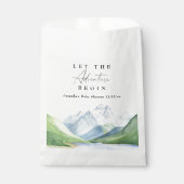 Waterverf bergen - Laat het avontuur beginnen Bedankzakje (Voorkant)