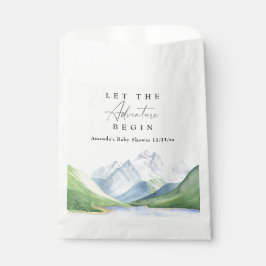 Waterverf bergen - Laat het avontuur beginnen Bedankzakje