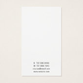 Waterverf Bergen Oorbel Sieraden Display Kaarten Visitekaartje (Achterkant)