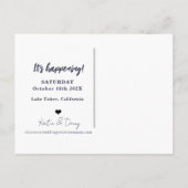 Waterverf bergen sparen het Briefkaart van de Datu (Achterkant)