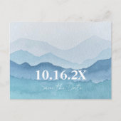 Waterverf bergen sparen het Briefkaart van de Datu (Voorkant)