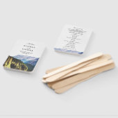 Waterverf Bergen Trouwprogramma Fan Handwaaier (Niet-gemonteerd)