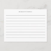 Waterverf bergen Vrijgezellenfeest Recipe Kaart (Achterkant)