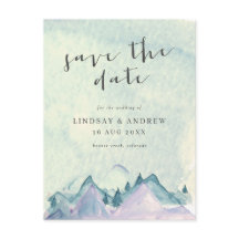 Waterverf bergen Weddenschap Save the Date