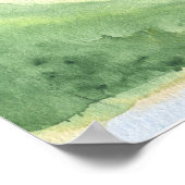 Waterverf bergen welkom baby shower poster (Hoek)