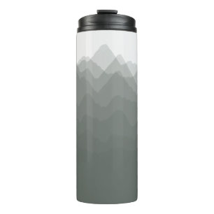 Waterverf Bergen Woud Thermische Tumbler Thermosbeker