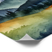 WATERVERF BERGKUNST POSTER (Hoek)