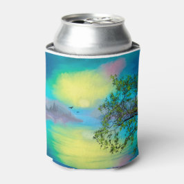 Waterverf berglandschap blikjeskoeler