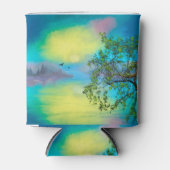 Waterverf berglandschap blikjeskoeler (Voorkant)