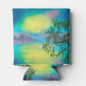 Waterverf berglandschap blikjeskoeler (Achterkant)