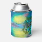 Waterverf berglandschap blikjeskoeler (Blikje Achterkant)