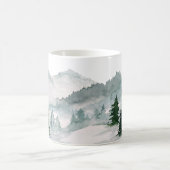 Waterverf Berglandschap keramisch Koffiemok (Center)