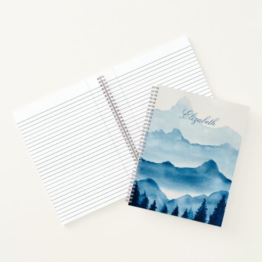 Waterverf berglandschap notitieboek (Binnen)
