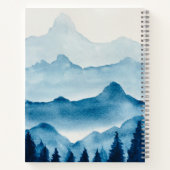 Waterverf berglandschap notitieboek (Achterkant)