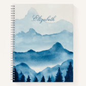 Waterverf berglandschap notitieboek (Voorkant)