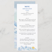 Waterverf Berglandschap Rustic Wedding Menu (Voorkant / Achterkant)