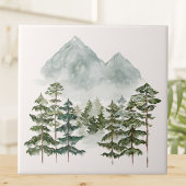 Waterverf Berglandschap Uitzicht Tegeltje