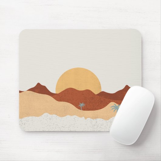 Waterverf Berglandschapskunst Muismat (Met muis)