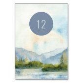 Waterverf bergMeer Schilderachtig bewerkbaar Kaart (Achterkant)