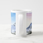 Waterverf bergt koffie - mok (Achterkant)