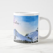 Waterverf bergt koffie - mok (Rechts)