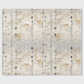 Waterverf berkenboompatroon cadeaupapier (Vlak)