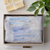 Waterverf Berkenbos Met Vogels Tissuepapier (Geschenk)