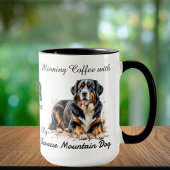 Waterverf Berner Sennenhond personaliseren Mok