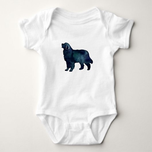 Waterverf Bernese Mountain Dog Black Romper (Voorkant)