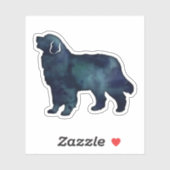 Waterverf Bernese Mountain Dog Black Sticker (Vel)