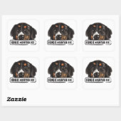 Waterverf Bernese Mountain Dog Square Sticker (Vel)
