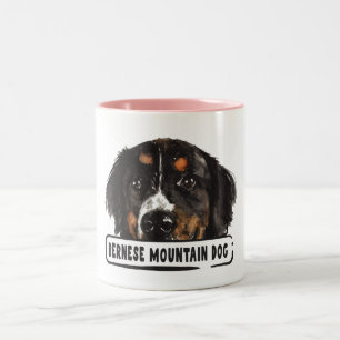 Waterverf Bernese Mountain Dog Tweekleurige Koffiemok