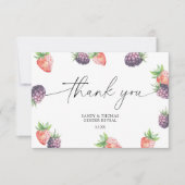 Waterverf Berries - Bedankt gender reveal (Voorkant)