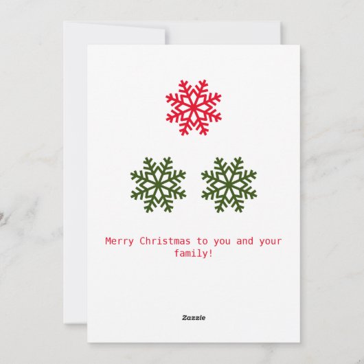 Waterverf Berries en Greenery Wreater Kerstmis Feestdagenkaart (Achterkant)