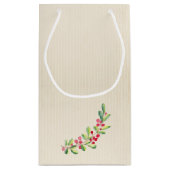 Waterverf Berries en Leaves Holiday Kerstmis Klein Cadeauzakje (Achterkant)