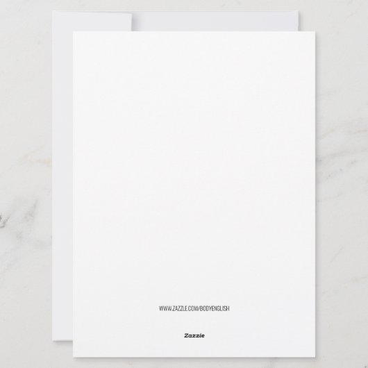 Waterverf Berries Evergreen Getrouwd en Bright Feestdagenkaart (Achterkant)