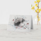 Waterverf Berries Foto Wreator Kaart (Gele Bloem)