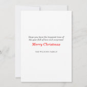 Waterverf Berries & Greenery Wreath Holiday Card (Achterkant)