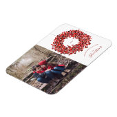 Waterverf Berries - kerstfeestdag Magneet (Linkerzijde)