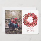 Waterverf Berries met kerstfeestdag Kaart (Voorkant)