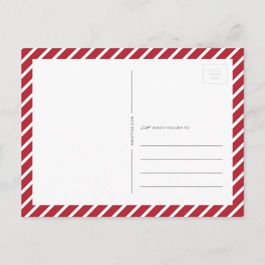 Waterverf Berries Wreath Kerstmis Feestdagenkaart (Achterkant)