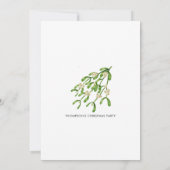 Waterverf Berry Branches Kerstfeest Kaart (Achterkant)