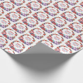 Waterverf Berry Eerste Verjaardag Aardbeienfeest - Cadeaupapier (Hoek)