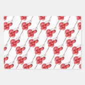 Waterverf Berry en Greenery Leaves Holiday Inpakpapier Vel (Voorkant)