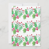 Waterverf Berry Hand geschilderd Kaart (Achterkant)