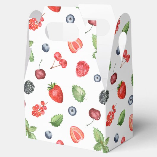 Waterverf Berry Pattern Bedankdoosjes (Geopend)