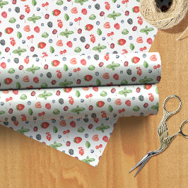 Waterverf Berry Pattern Cadeaupapier